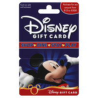 Disney Gift Card, $15 to $500 - 1 Each 