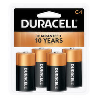Duracell Batteries, Alkaline, C, 4 Pack