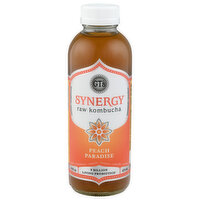 GT's Kombucha, Raw, Peach Paradise - 16 Fluid ounce 