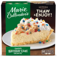 Marie Callender's Confetti Birthday Cake Cream Pie Frozen Dessert - 25 Ounce 