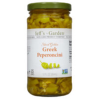 Jeff's Garden Greek Peperoncini, Sliced Golden - 12 Fluid ounce 