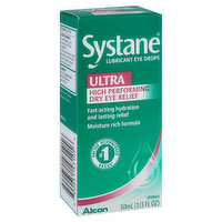 Systane Lubricant Eye Drops, Ultra, High Performing Dry Eye Relief - 0.33 Fluid ounce 