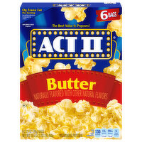 Act II Microwave Popcorn, Butter - 6 Each 