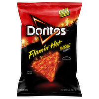 Doritos Tortilla Chips, Flamin' Hot Nacho Flavored - 9.25 Ounce 