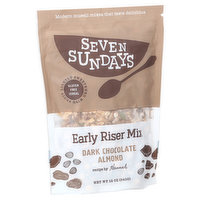 Seven Sundays Early Riser Dark Chocolate Muesli Cereal - 12 Oz Pouch -  Certified Gluten Free Muesli - Non GMO, No Refined Sugar and Kosher