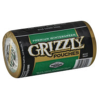 Grizzly Snuff, Moist, Premium Wintergreen, Pouches - 5 Each 
