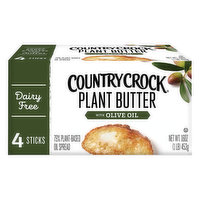 Country Crock Plant Butter, Dairy Free, with Olive Oil - 4 Each 