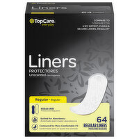 TopCare Liners, Regular, Unscented - 64 Each 