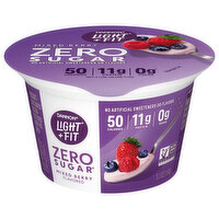 Dannon Yogurt, Zero Sugar, Mixed Berry Flavored - 5.3 Ounce