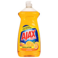 Ajax Dish Liquid/Hand Soap, Triple Action, Orange - 28 Fluid ounce 