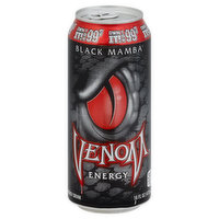 Venom Energy Drink, Black Mamba - 16 Ounce 