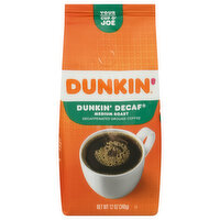 Dunkin' Coffee, Ground, Medium Roast, Decaffeinated - 12 Ounce 