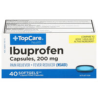 TopCare Ibuprofen, 200 mg, Softgels