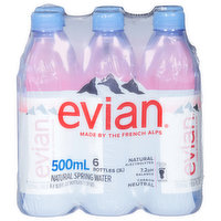 Evian Water, Natural Spring - 6 Each 