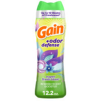 Gain + Odor Defense In-Wash Scent Booster, Super Fresh Blast Scent - 12.2 Ounce 