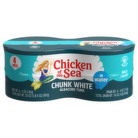 Chicken of the Sea Tuna, Albacore, Chunk White, 4 Pack