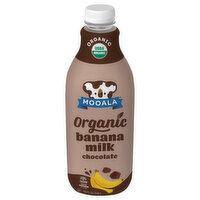 Mooala Organic Bananamilk, Plant-Based, Chocolate - 48 Fluid ounce 