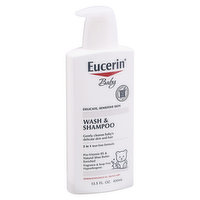 Eucerin Baby Wash & Shampoo, 2 in 1 - 13.5 Fluid ounce 