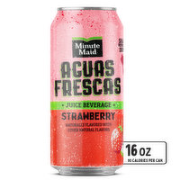 Minute Maid Juice Beverage, Strawberry, Aguas Frescas - 16 Fluid ounce 