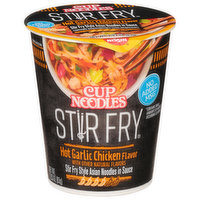 Nissin Asian Noodles in Sauce, Hot Garlic Chicken Flavor, Stir Fry - 2.93 Ounce