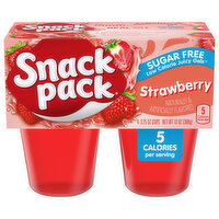 Snack Pack Juicy Gels, Sugar Free, Strawberry - 4 Each 