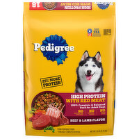 Pedigree Food for Dogs, High Protein with Red Meat, Beef & Lamb Flavor