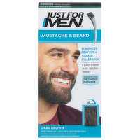 Just For Men Mustache & Beard Color, Dark Brown M-45 - 1 Each 