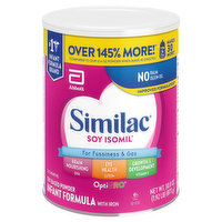 Similac Infant Formula with Iron, Soy-Based Powder, OptiGro - 30.8 Ounce 