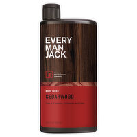 Every Man Jack Body Wash and Shower Gel, Cedarwood - 16.9 Ounce 