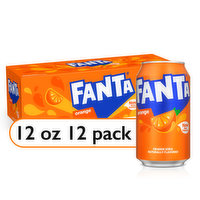 Fanta  Orange Soda Fruit Flavored Soft Drink - 12 Each 