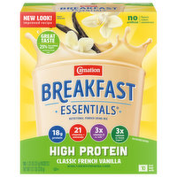 Carnation Nutritional Powder Drink Mix, High Protein, Classic French Vanilla - 10 Each