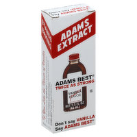 Adams Vanilla Flavor, Adams Best - 1.5 Ounce 