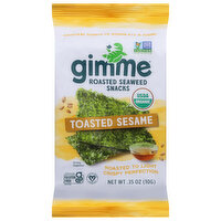 gimMe Seaweed Snacks, Roasted, Toasted Sesame - 0.35 Ounce 