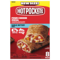 Hot Pockets Sandwich, Garlic Buttery Crust, Four Cheese Pizza, 8 Pack - 8 Each 