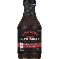 Kinder's BBQ Sauce, Zero Sugar, Smoked Red Jalapeno - 17.5 Ounce 