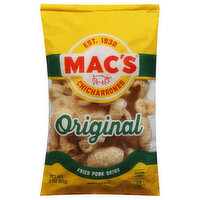 Mac's Pork Skins, Fried, Original - 3 Ounce 