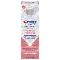 Crest Toothpaste, Fluoride Anticavity, Hydrogen Peroxide, Advanced Whitening, Fresh Mint