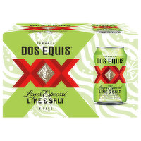 Dos Equis Beer, Lager Especial, Lime & Salt