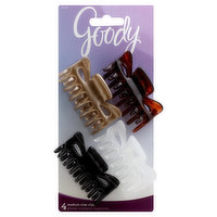 Goody Claw Clips, Medium - 4 Each 