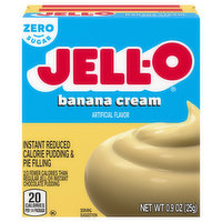 Jell-o Pudding & Pie Filling, Instant, Reduced Calorie, Banana Cream - 0.9 Ounce 