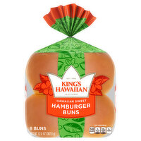 King's Hawaiian Hamburger Buns, Hawaiian Sweet - 8 Each 