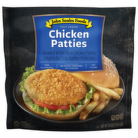 John Soules Foods Chicken Patties, Breaded White Meat - 24 Ounce 