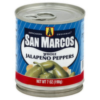 San Marcos Jalapeno Peppers, Whole - 7 Ounce 