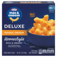 Kraft Pasta & Cheese Sauce, Original Cheddar, Deluxe, Homestyle, Rich & Creamy - 12 Ounce 