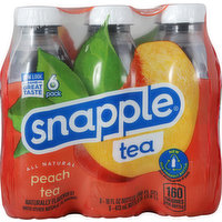 Snapple Tea, Peach, 6 Pack - 6 Each 