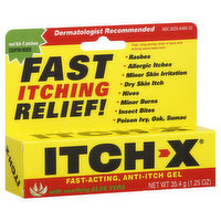 Itch-X Anti-Itch Gel, with Soothing Aloe Vera - 1.25 Ounce 