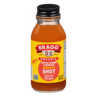 Bragg Apple Cider Vinegar, Prebiotic Shot, Organic, Carrot Ginger - 2 Ounce