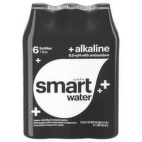 Smartwater Water, Alkaline - 6 Each 