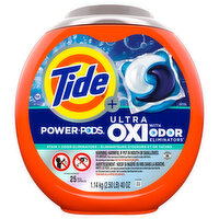 Tide + Detergent, Ultra, Oxi, Power Pods - 25 Each 