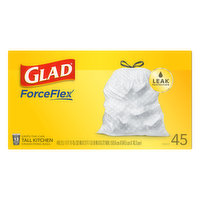 Glad Drawstring Bags, Tall Kitchen, 13 Gallon - 45 Each 